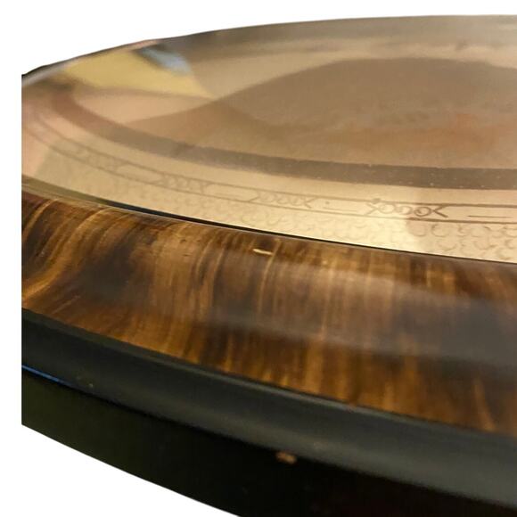 Antique Sepia Portrait Young Man Oval Frame 22.5x17 Vintage Wall Art - Picture 6 of 8